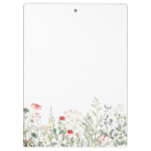 Wilde bloem klembord (Achterkant)