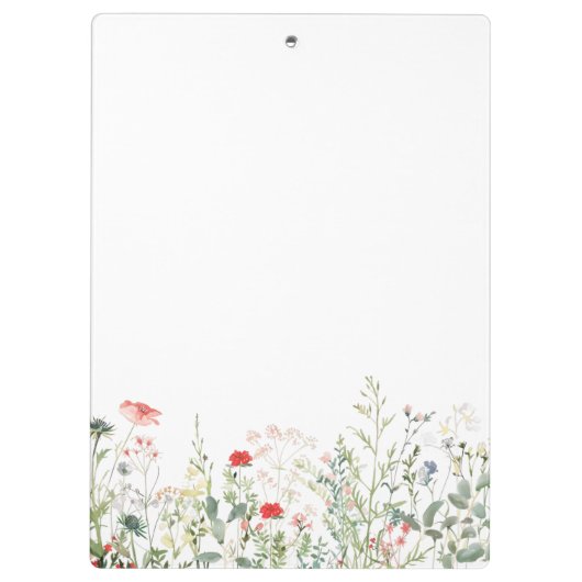 Wilde bloem klembord (Achterkant)