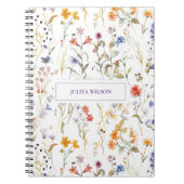 Wilde bloem kleurrijk notitieboek (Voorkant)