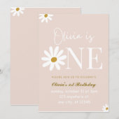 Wilde Bloem Konijn Uitnodiging (Voorkant / Achterkant)