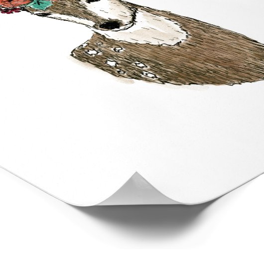 Wilde bloem: koning van het bos poster (Hoek)