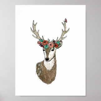 Wilde bloem: koning van het bos poster