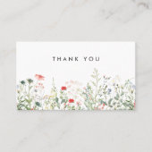 Wilde bloem kortingskaartje (Voorkant)