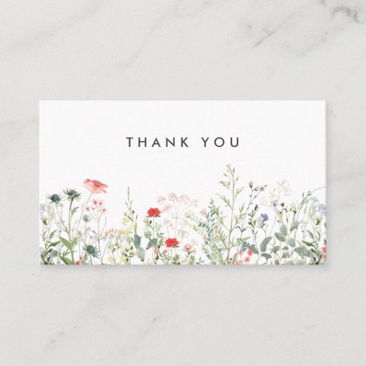 Wilde bloem kortingskaartje (Voorkant)