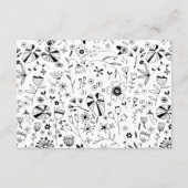 Wilde bloem Kunst Informatiekaartje (Achterkant)