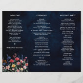 Wilde Bloem Landelijke Landelijke Foto Huwelijkspr (Achterkant)