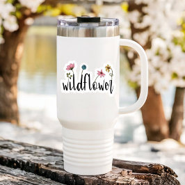 Wilde bloem Laptop Waterfles | Uitgesneden sticker