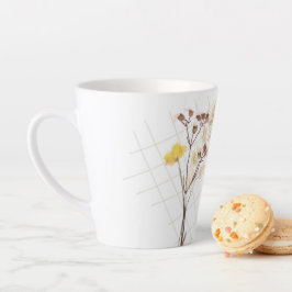 Wilde bloem latte mok