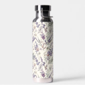 Wilde Bloem Lavendel Boho Botanisch Bloemig Waterfles (Links)