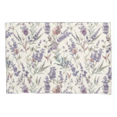 Wilde bloem lavendel boho botanisch bloemmotief kussensloop (Voorkant)