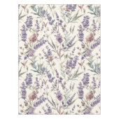 Wilde bloem lavendel boho botanisch bloemmotief tafelkleed (Voorkant)