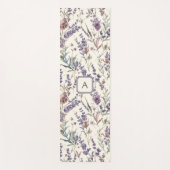Wilde bloem Lavendel Boho Botanisch Bloemstuk Init Yogamat (Voorkant)