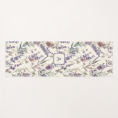Wilde bloem Lavendel Boho Botanisch Bloemstuk Init Yogamat (Voorkant (horizontaal))