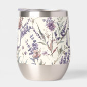 Wilde bloem Lavendel Boho Botanisch Bloemstuk Mono (Rechts)