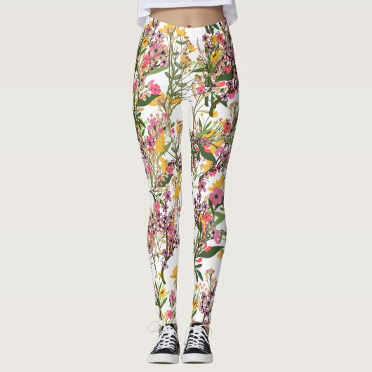 Wilde Bloem Leggings (Voorkant)