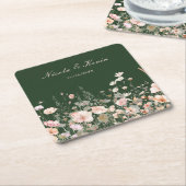 Wilde bloem lente bloemstuk onderzetter (Schuin)