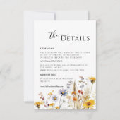 Wilde bloem lente details bijlage kaart (Voorkant)