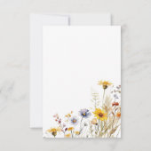 Wilde bloem lente details bijlage kaart (Achterkant)