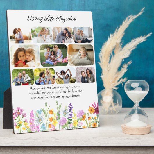 Wilde bloem Leven samen 11 Foto Fotoplaat (Zijkant)