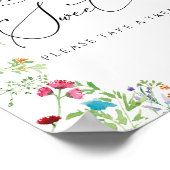 Wilde Bloem Liefde is Zoet Neem een Behandeling Bo Poster (Hoek)