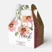 wilde Bloem liefhebber's verjaardag Bedankdoosjes (Voorkant Zijde)