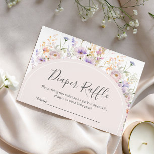 Wilde Bloem Luier Raffle Kaart