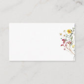 Wilde bloem Luierspoelkaart Informatiekaartje (Achterkant)