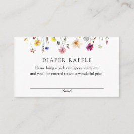 Wilde bloem Luierspoelkaart Informatiekaartje