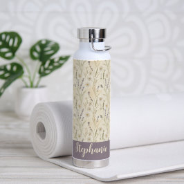 Wilde Bloem Madeliefje Cottagecore Bloem Initialen Waterfles