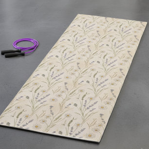 Wilde Bloem Madeliefje Cottagecore Bloemmotief Yogamat