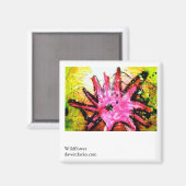 Wilde bloem magneet (Voorkant / Achterkant)