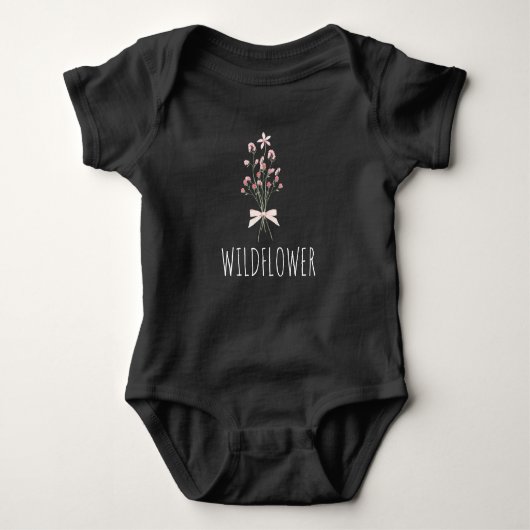 Wilde bloem, mammie en mini romper (Voorkant)