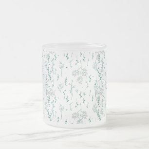 Wilde bloem matglas koffiemok
