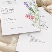 Wilde bloem  mestbloem all in one uitnodiging