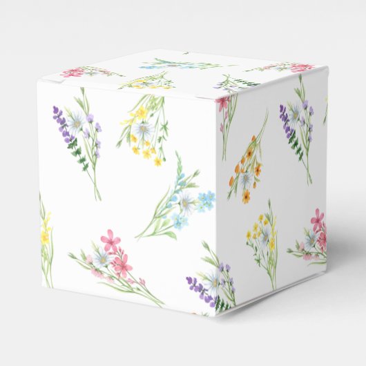 Wilde bloem  mestbloem bedankdoosjes (Voorkant Zijde)