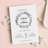 Wilde bloem, met folk Rustic Rehearsal Kaart