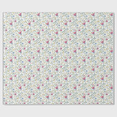 Wilde bloem met kleurrijke wilde bloem cadeaupapier (Vlak)