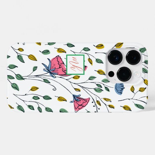 Wilde bloem met kleurrijke wilde bloem Case-Mate iPhone case (Achterkant (horizontaal))