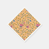 Wilde bloem met kleurrijke wilde bloem servet (Hoek)