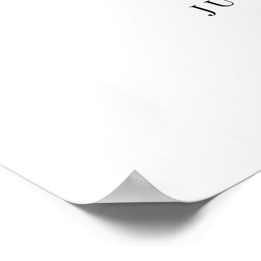 Wilde bloem met ronde bruiloft Welkomstbord Poster (Hoek)