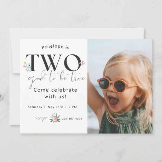 Wilde bloem Mijlstaardag |TWEE waar het om gaat Kaart (Voorkant)