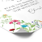 Wilde Bloem Mimosa Bar Drinkbordje Poster (Hoek)