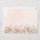 Wilde bloem Modern Botanische Floral, gepersonalis Notitiekaartje (Achterkant)