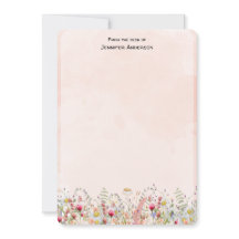 Wilde bloem Modern Botanische Floral, gepersonalis