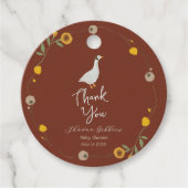 Wilde bloem Moeder Goose Nursery Rhyme Bedankjes Labels (Voorkant)