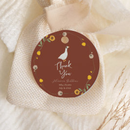 Wilde bloem Moeder Goose Nursery Rhyme Bedankjes Labels