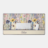 Wilde Bloem Monogram Botanisch Bureaumat (Keyboard & Muis)