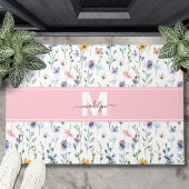 Wilde Bloem Monogram Deurmat