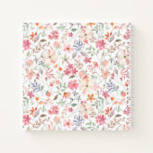 Wilde Bloem Monogram Notitieboek Journaal (Achterkant)