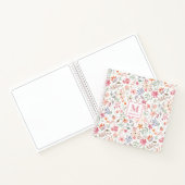 Wilde Bloem Monogram Notitieboek Journaal (Binnen)